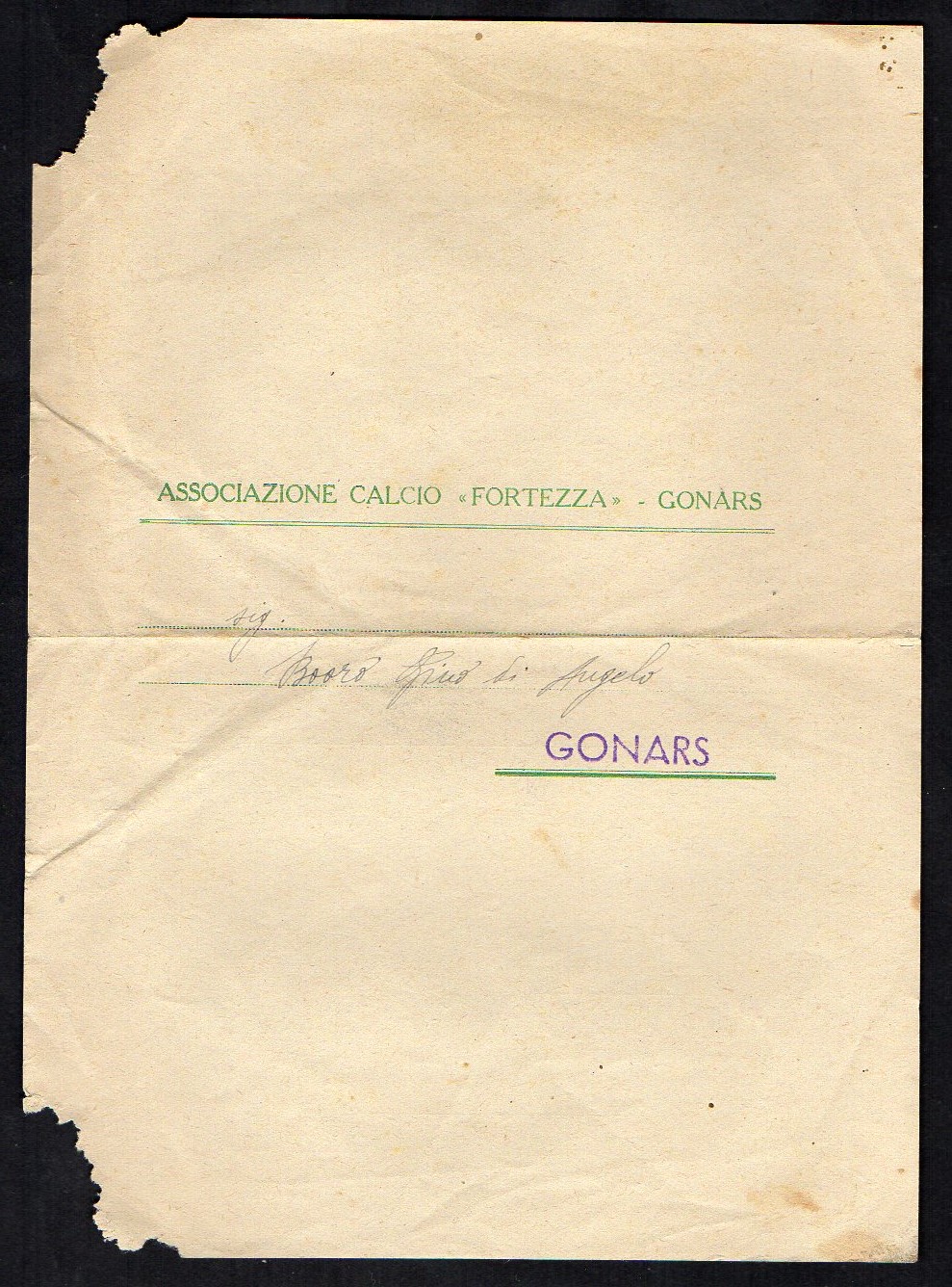 A C. Fortezza di Gonars 1948  A-2